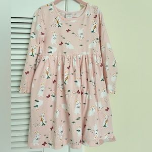 Hanna Andersson Pink Bunny pocket dress